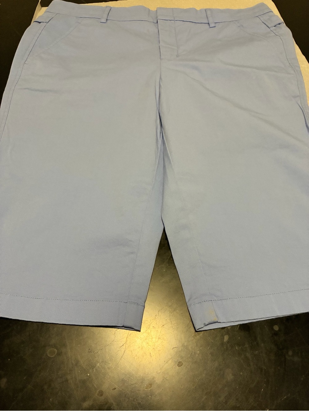 Vince Light Blue Flat-Front Men's Shorts